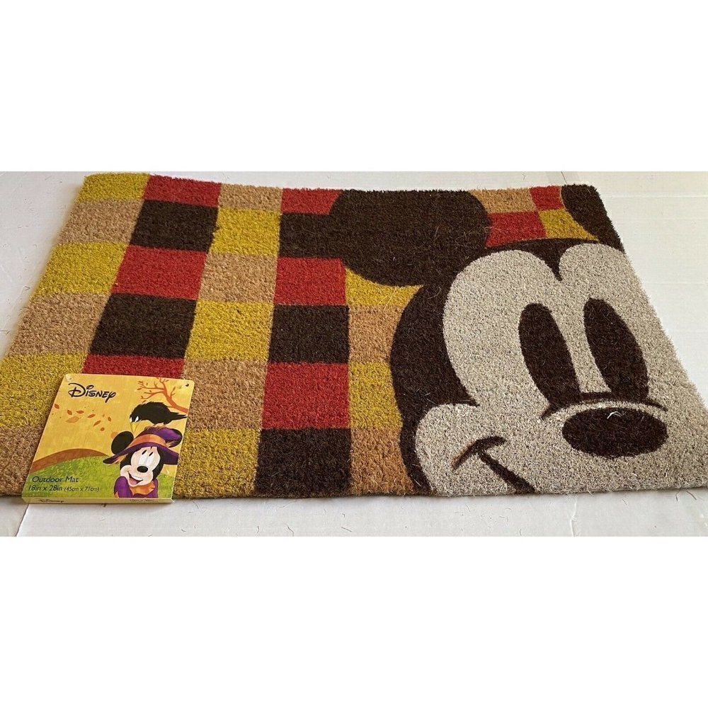 Disney's Mickey Mouse Fall Checkerboard Door Mat - Picture 4 of 6